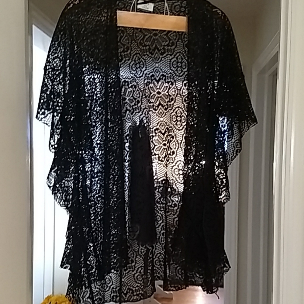 Black Lace Cover Up